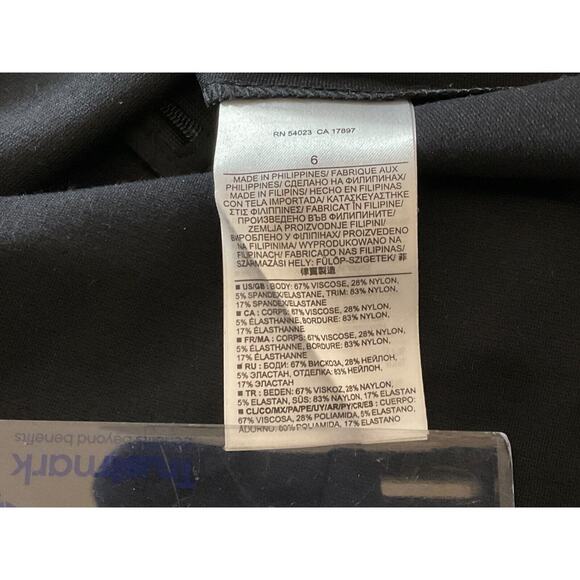 Gap Womens Black Sheath Dress Sleeveless Mesh Shoulder Panels Back Zip Size 6 - Picture 9 of 16